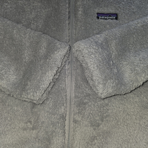 Patagonia Women's Los Gatos Fleece Jacket In Salt Grey Size L - Picture 7 of 12